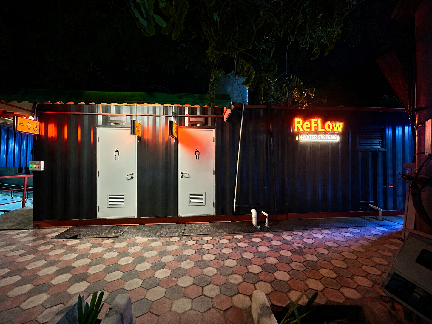 Night frontage · enhanced