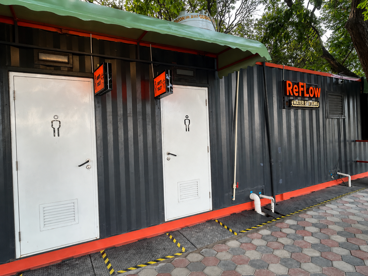 Installed BCRT exterior · enhanced photograph